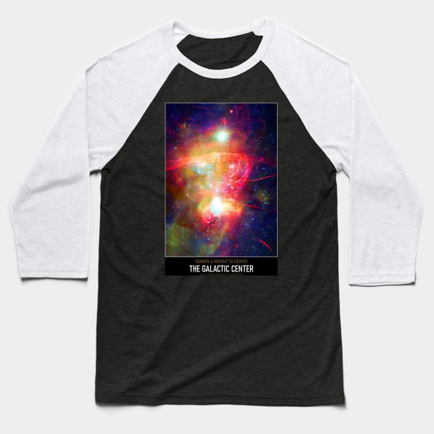 High Resolution Astronomy The Galactic Center Baseball T-Shirt by tiokvadrat